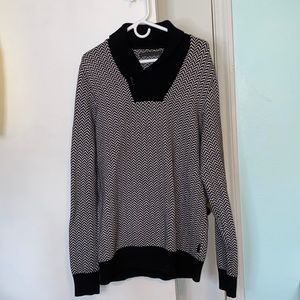Sean John black and white sweater, size XL